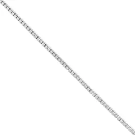 10k White Gold Eight Bead Chain 4 mm