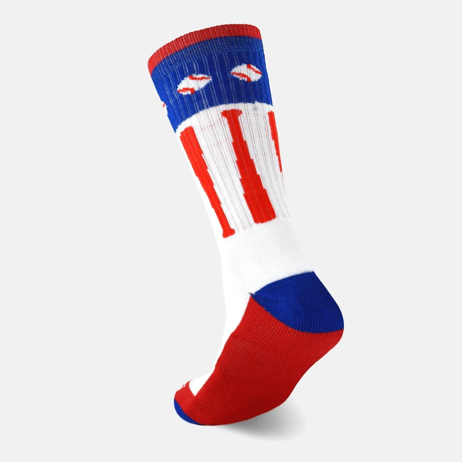 12&6 Baseball soft kids socks