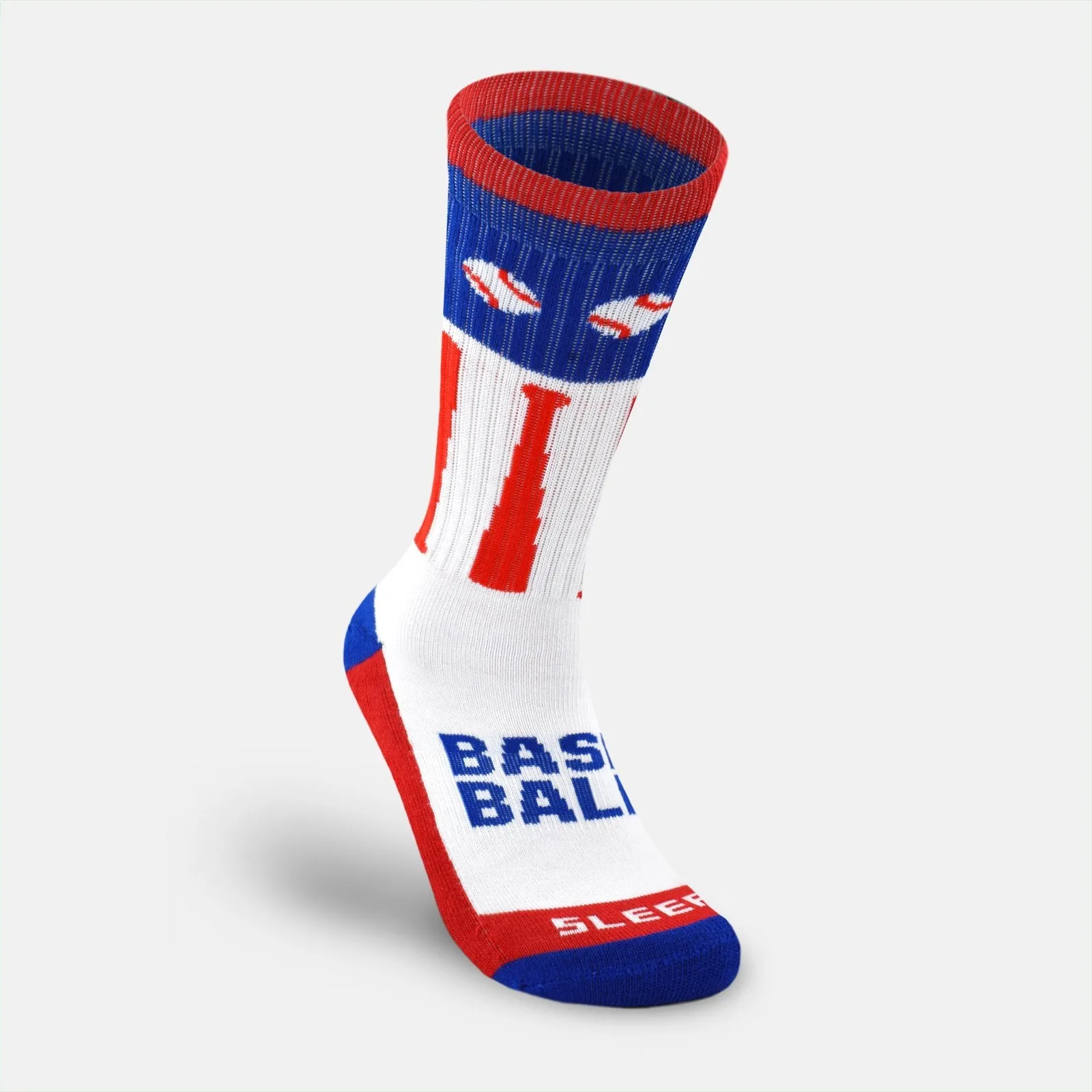 12&6 Baseball soft kids socks