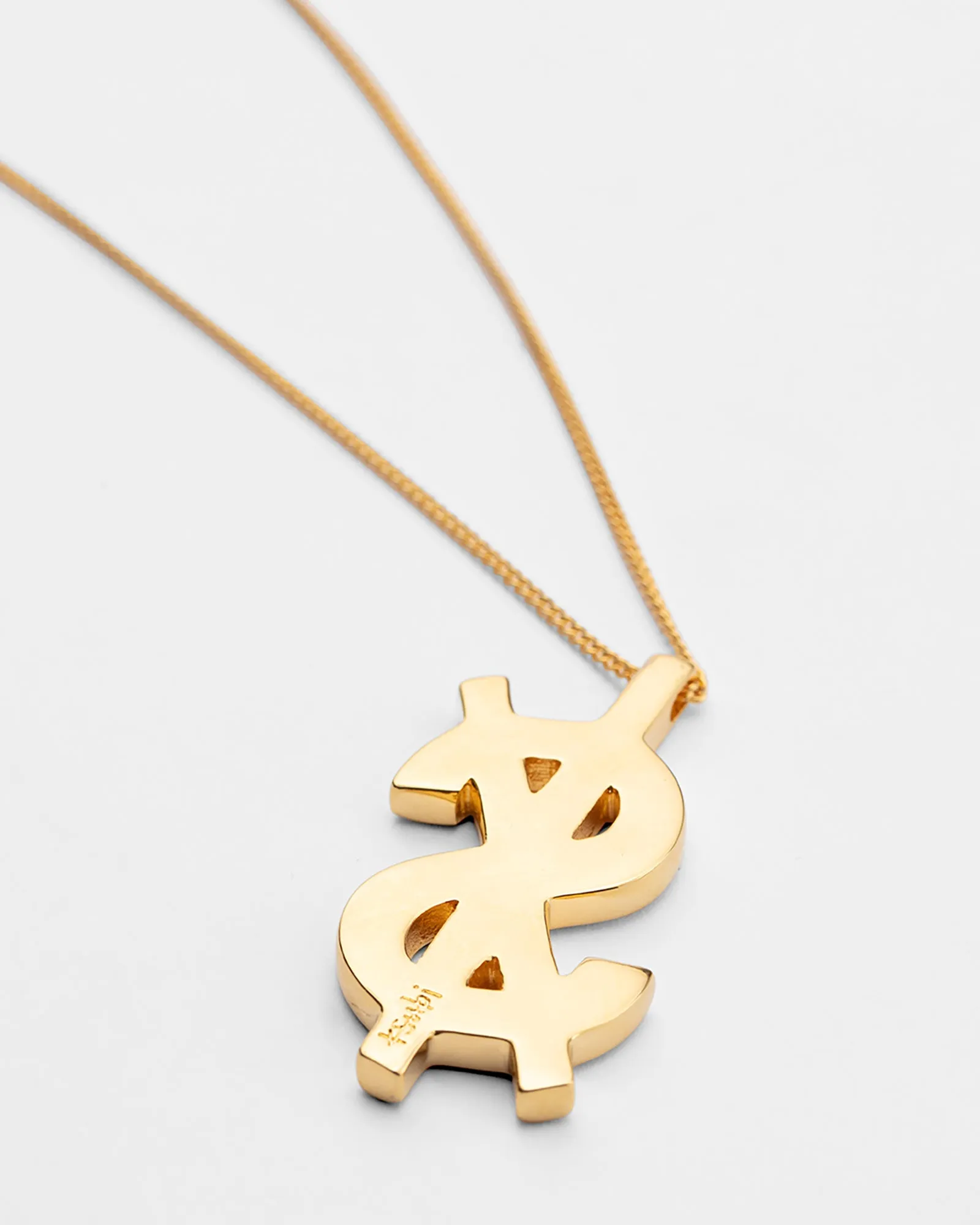 18K DRIPPS CROSS DOLLAR NECKLACE