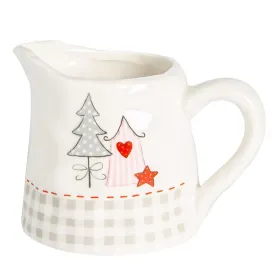 200ml Patchwork Christmas Stoneware Jug - By Nicola Spring