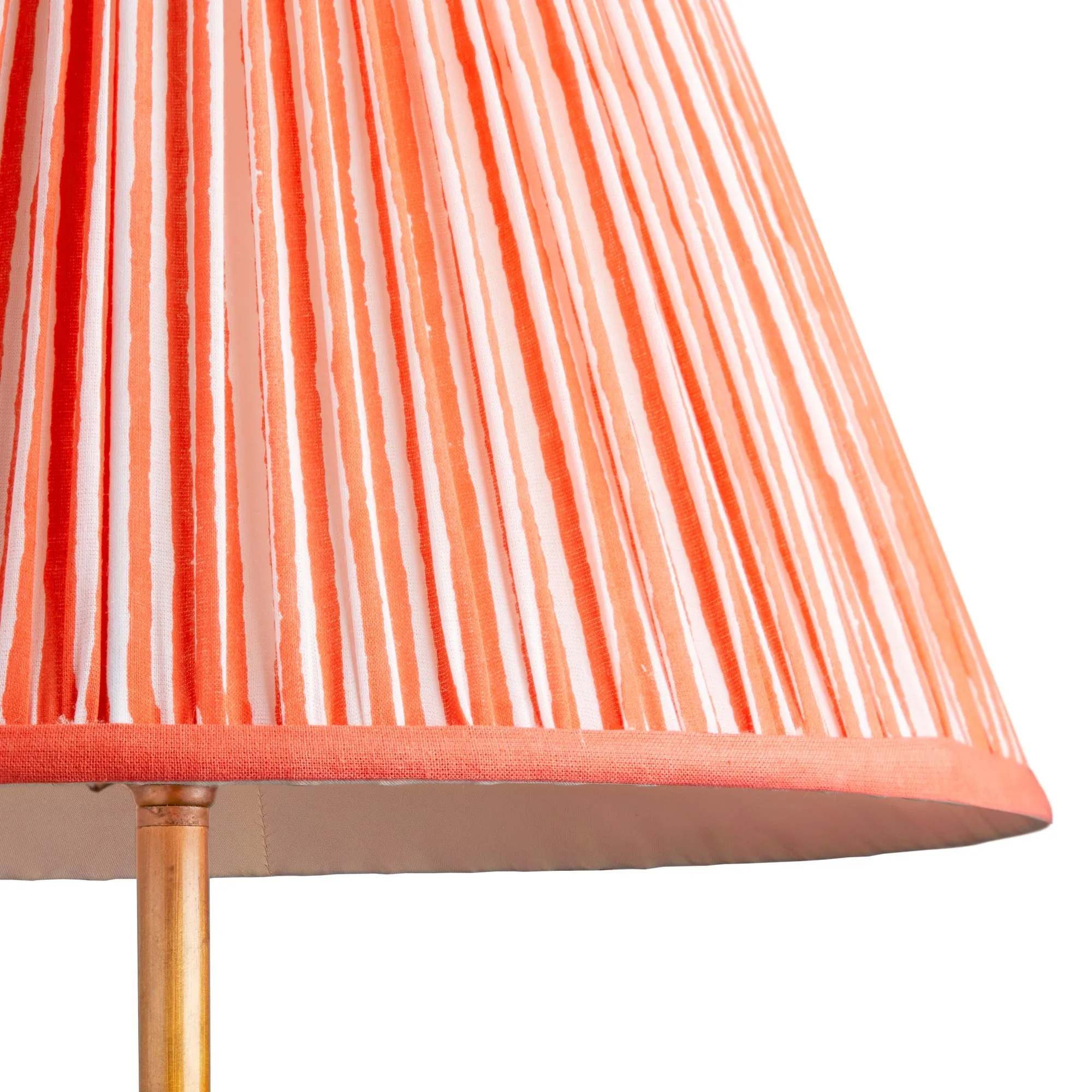 20cm empire shade in coral chalk stripes