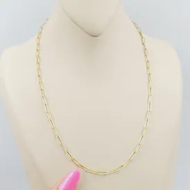 (3.5mm) 18k Paperclip Chain