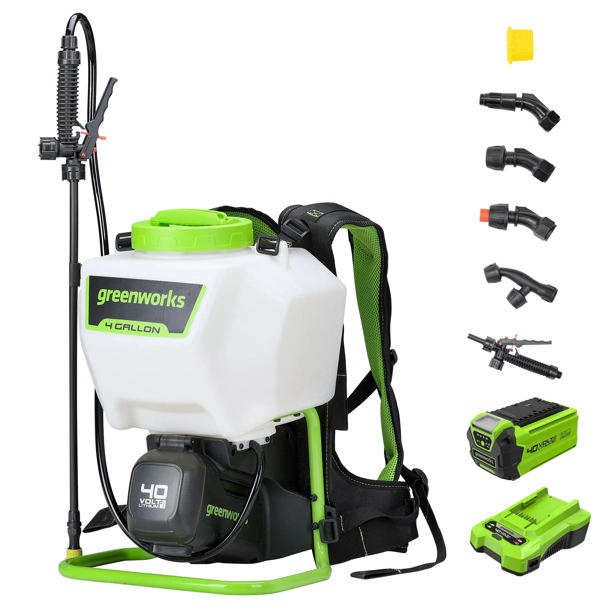 40V Cordless Battery Backpack Sprayer w/ 2.0Ah USB Battery & Charger