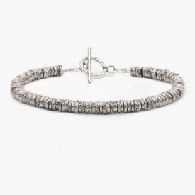 4mm Oxidized Silver "Rodeo" Bracelet