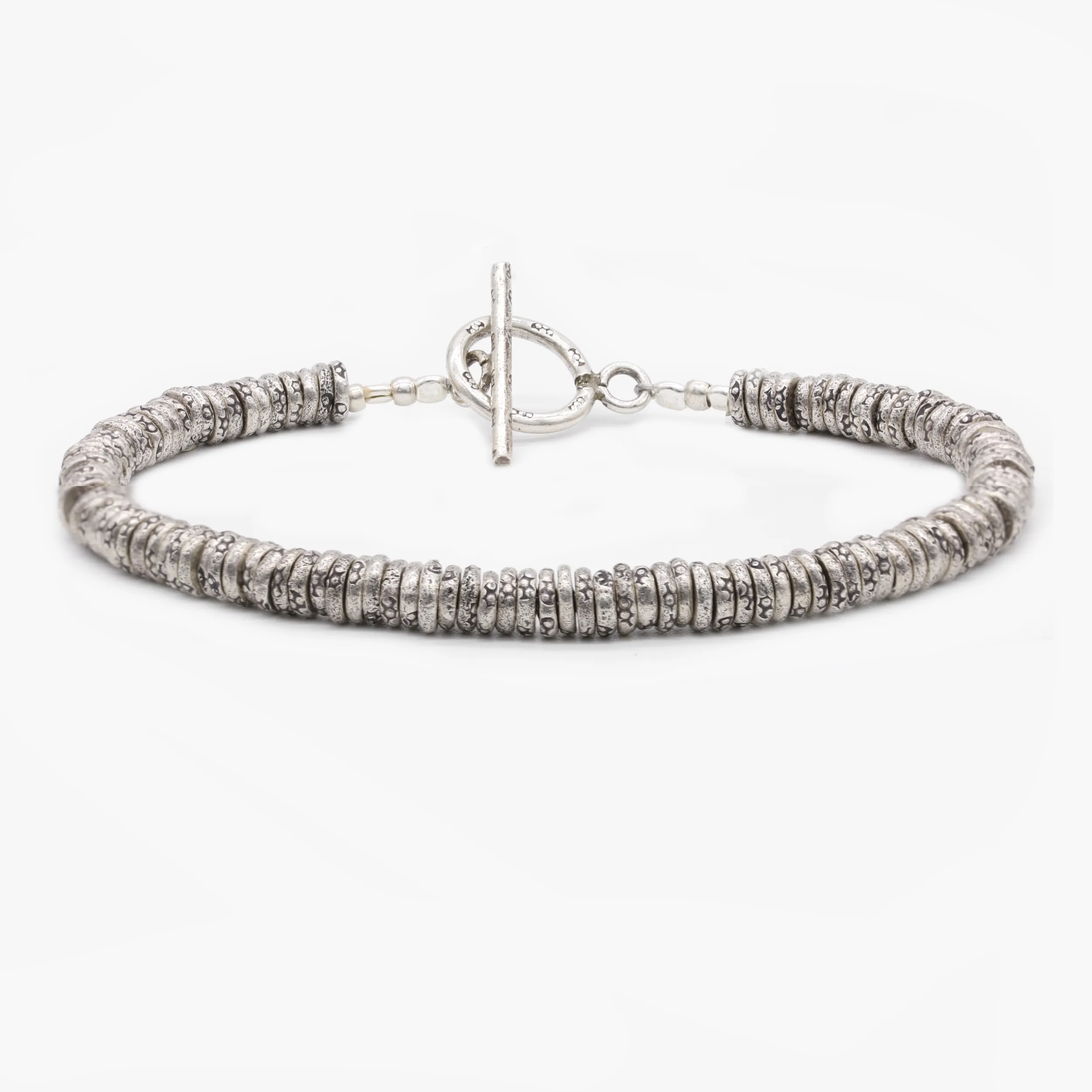 4mm Oxidized Silver "Rodeo" Bracelet