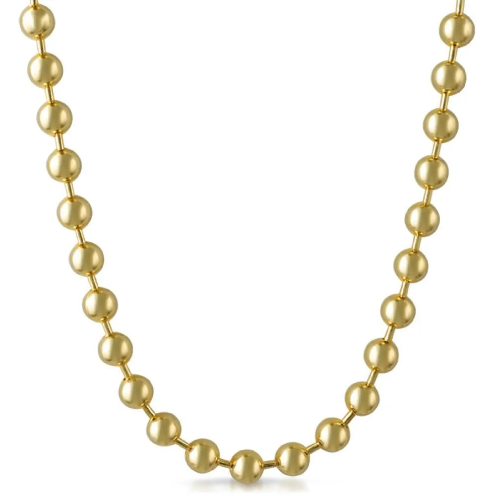 8MM Gold Bead Chain