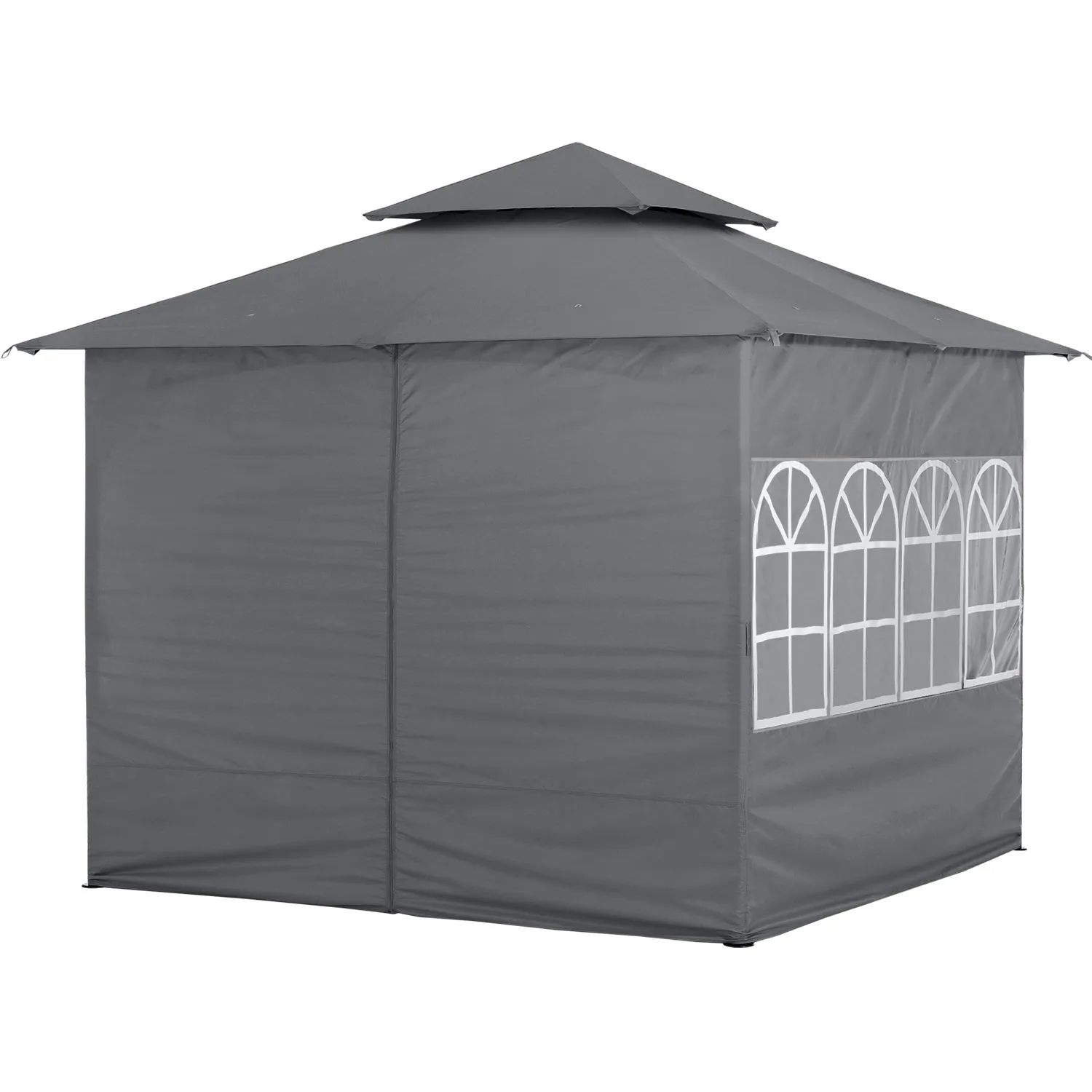 ABCCANOPY Outdoor Gazebo with Sidewalls and Church Window