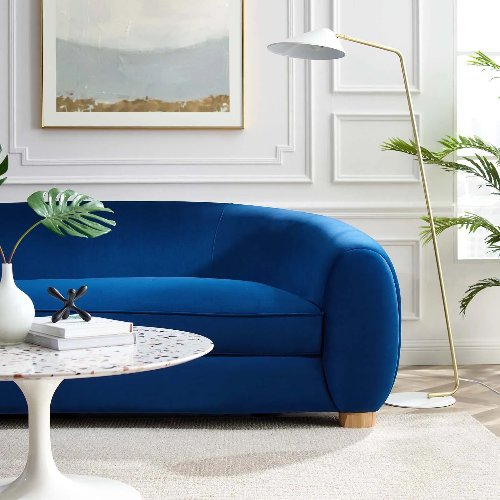 Abundant Performance Velvet Sofa by Modway