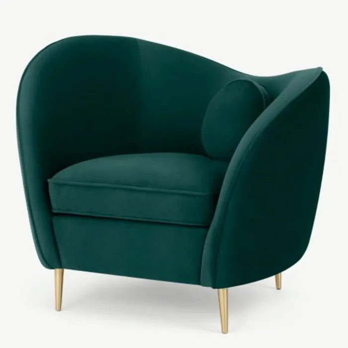 Accent Armchair - Green Velvet