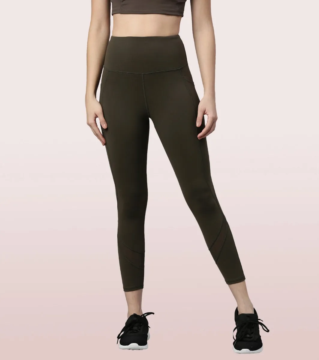 Active Cottony Legging| Feels Like Cotton Dry Fit High Waist 7/8th Length Legging