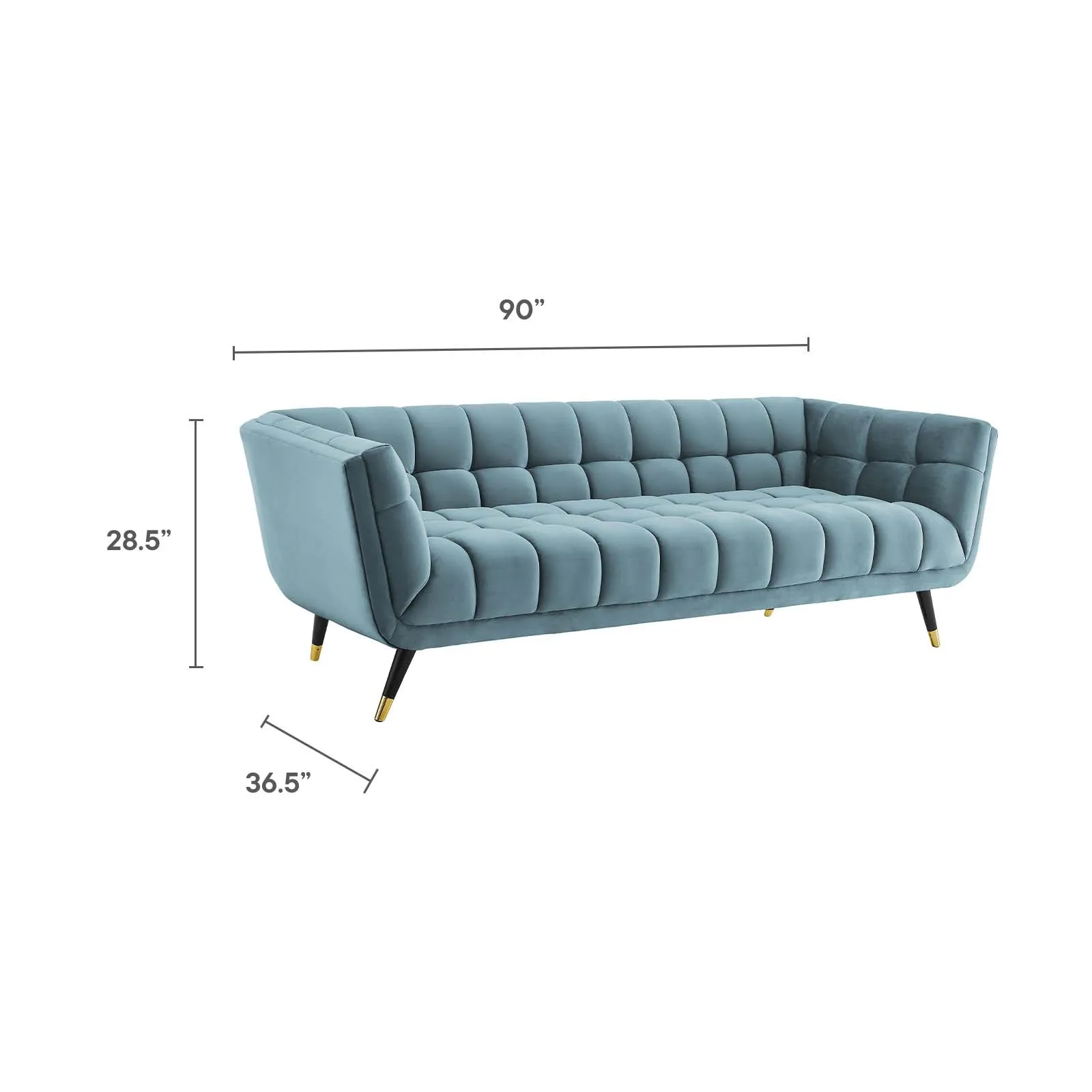 Adept Performance Velvet Sofa by Modway