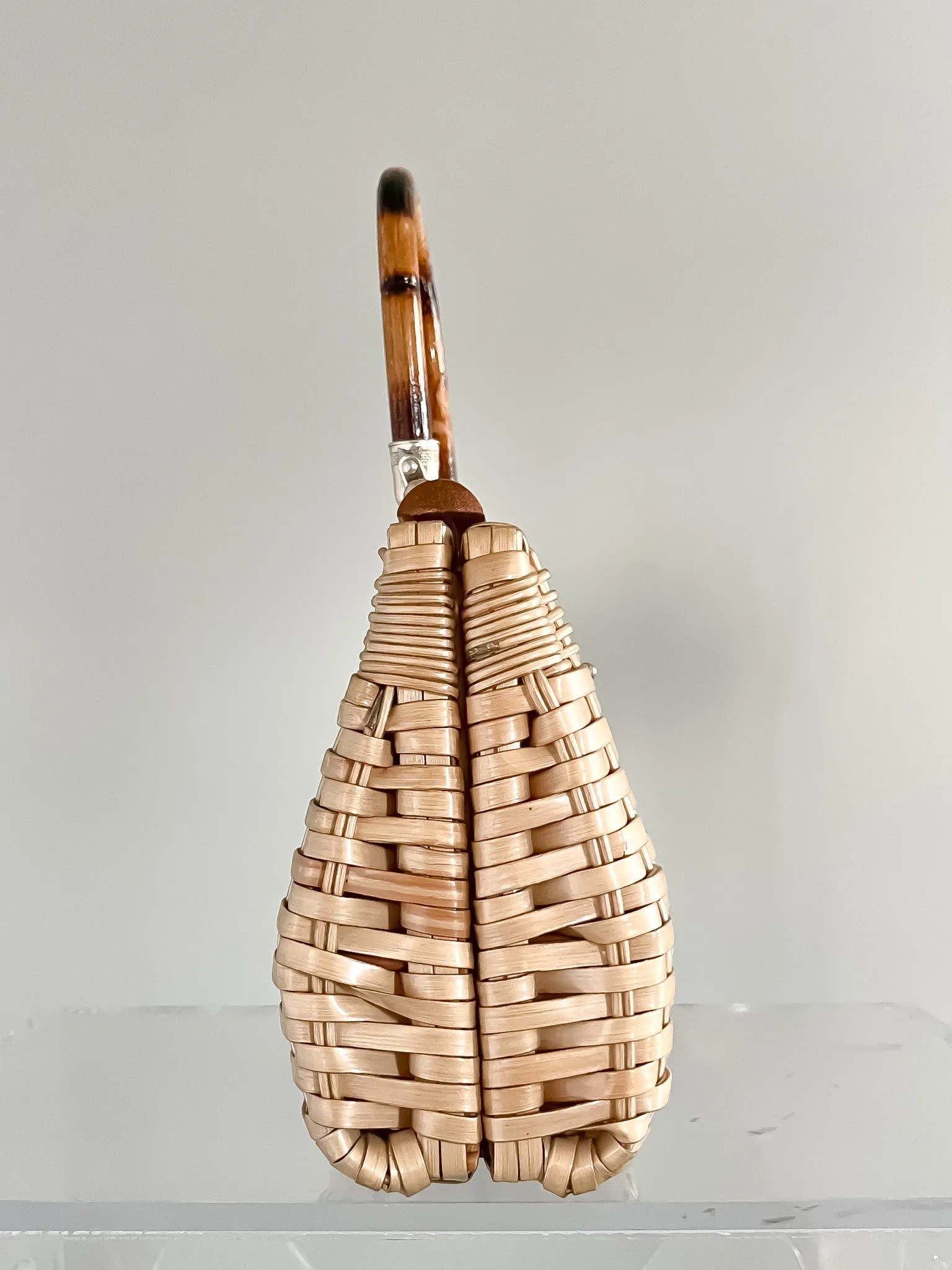 Adorable 1960's Bamboo & Wicker Handbag