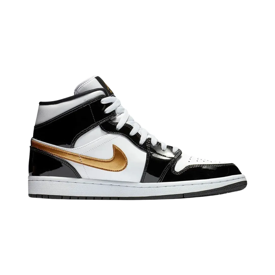 Air Jordan 1 Mid SE Black Metallic Gold