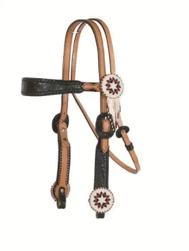 Alamo Saddlery Beaded Concho with Fringe Tack