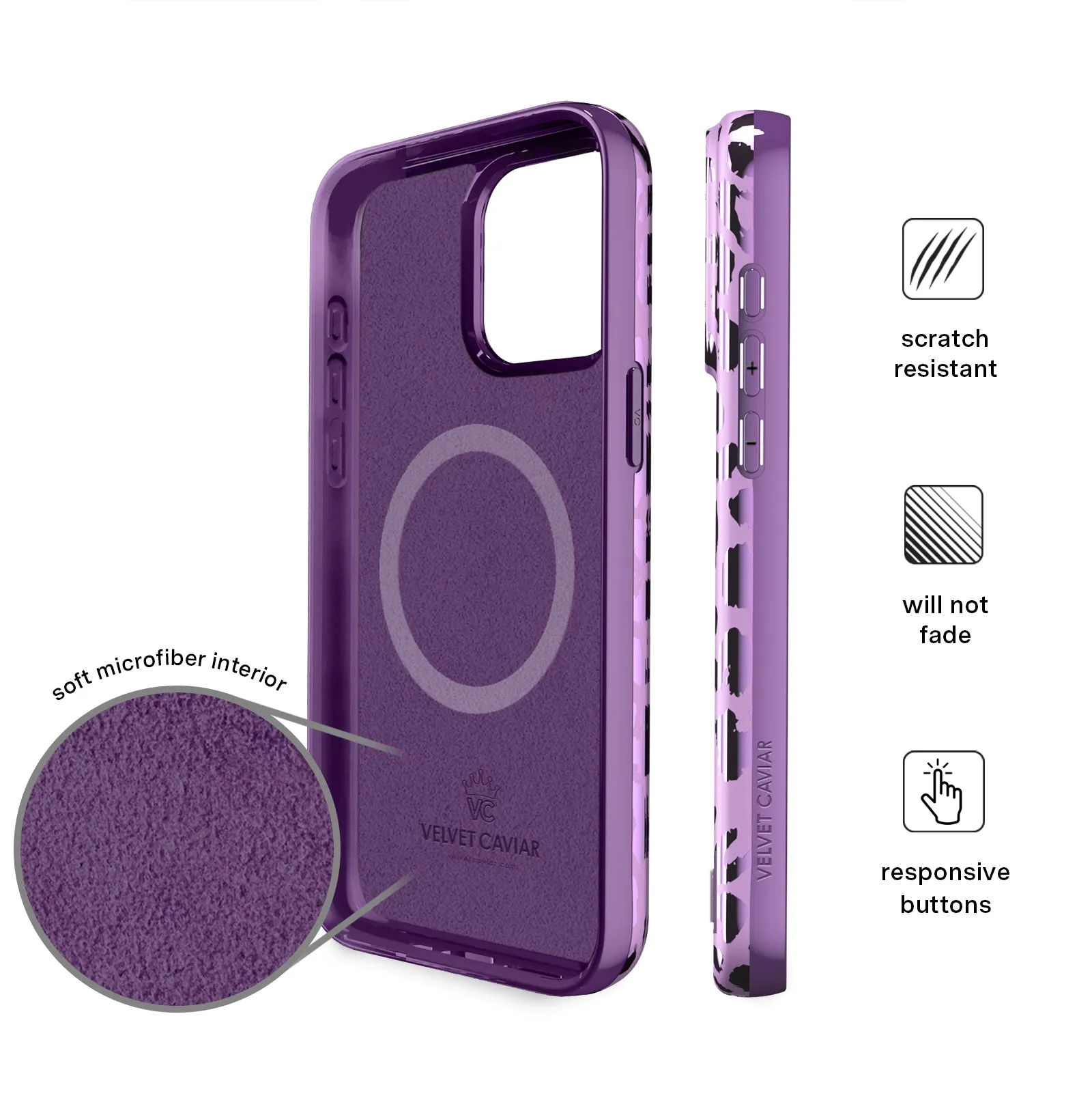 Amethyst Leopard iPhone Case