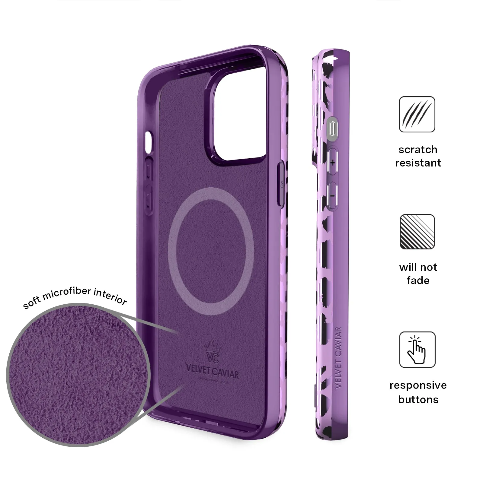 Amethyst Leopard iPhone Case