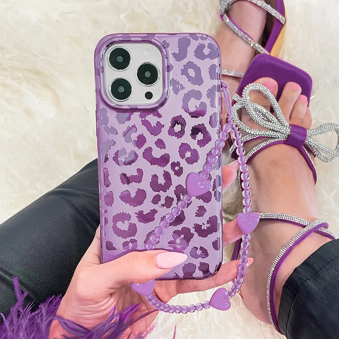 Amethyst Leopard iPhone Case