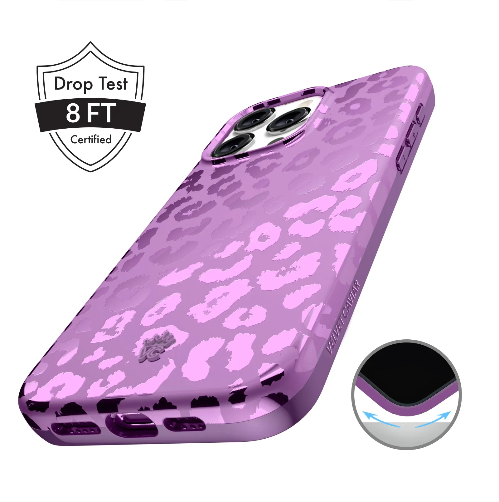 Amethyst Leopard iPhone Case