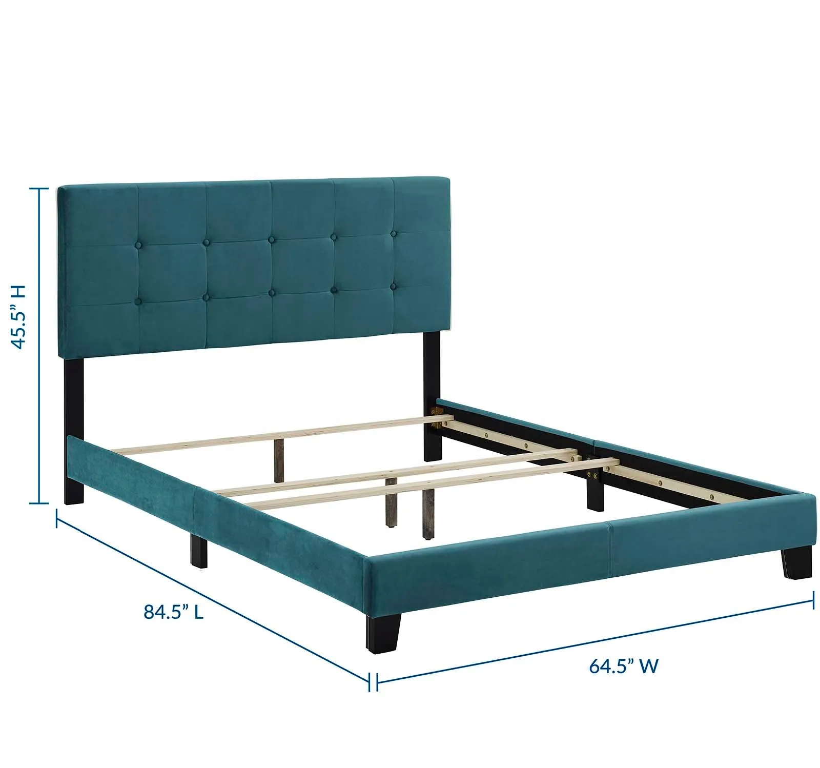 Amira Performance Velvet Bed by Modway