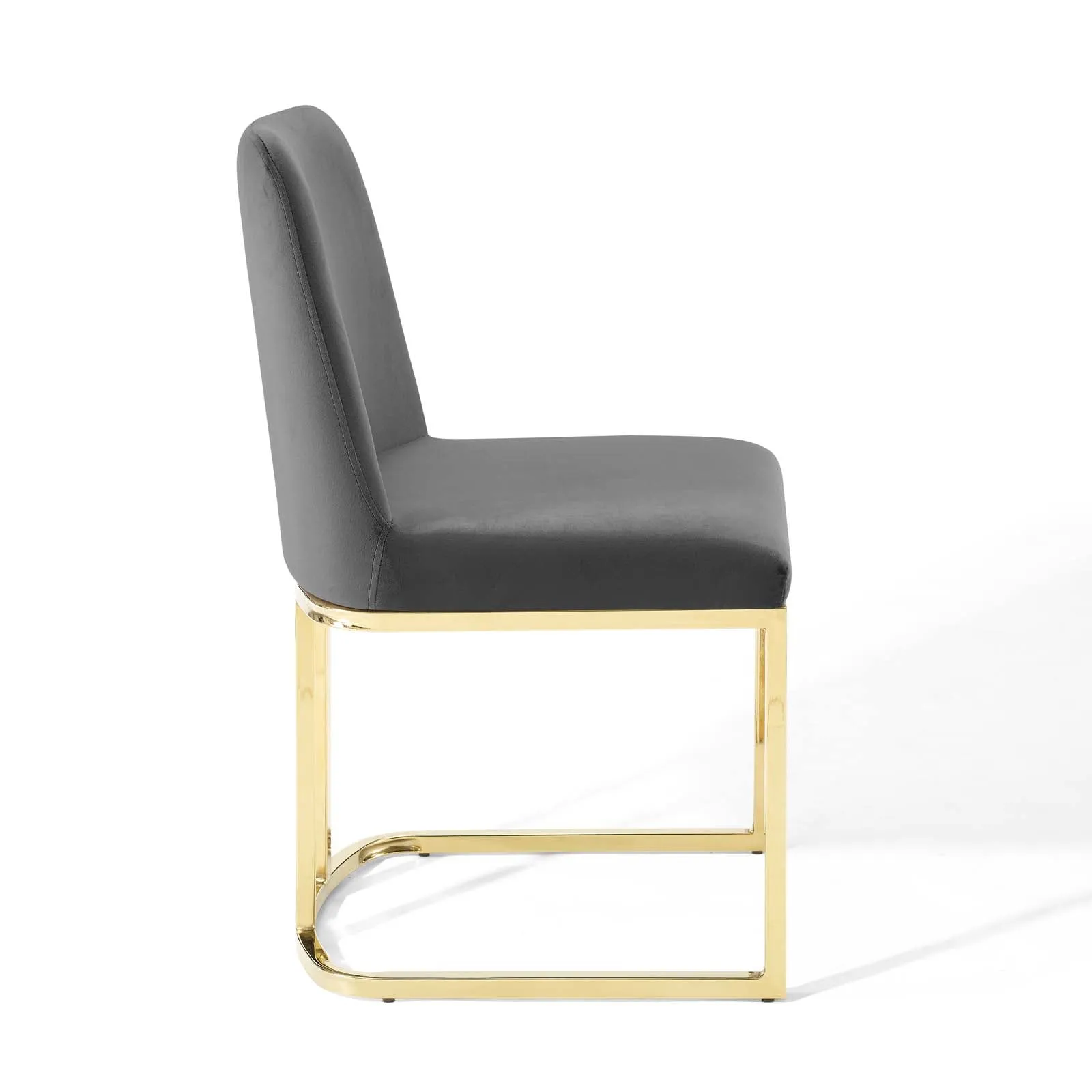 Amplify Sled Base Performance Velvet Dining Side Chair by Modway