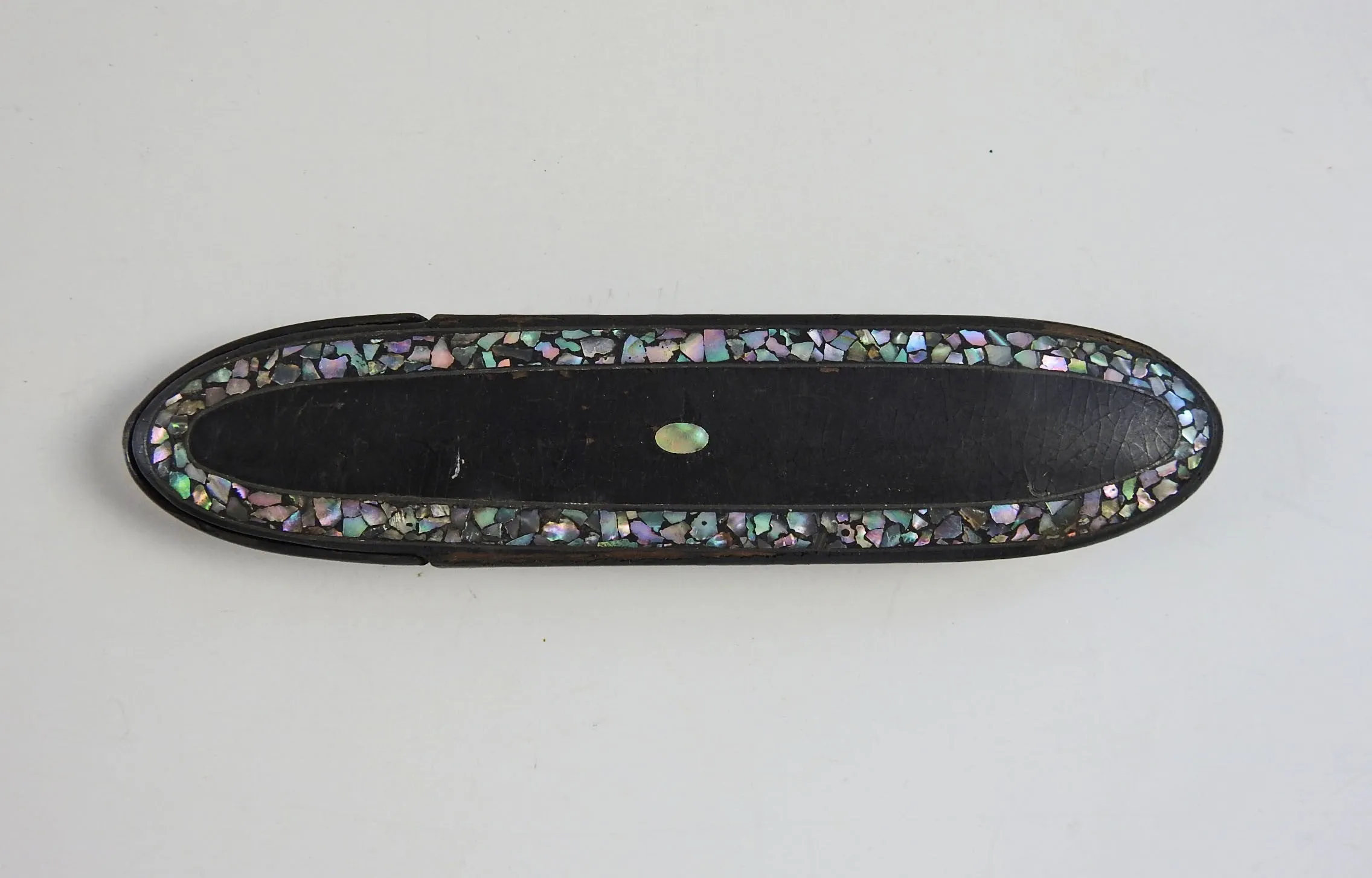 Antique Mother of Pearl Inlay Eye Glasses Case