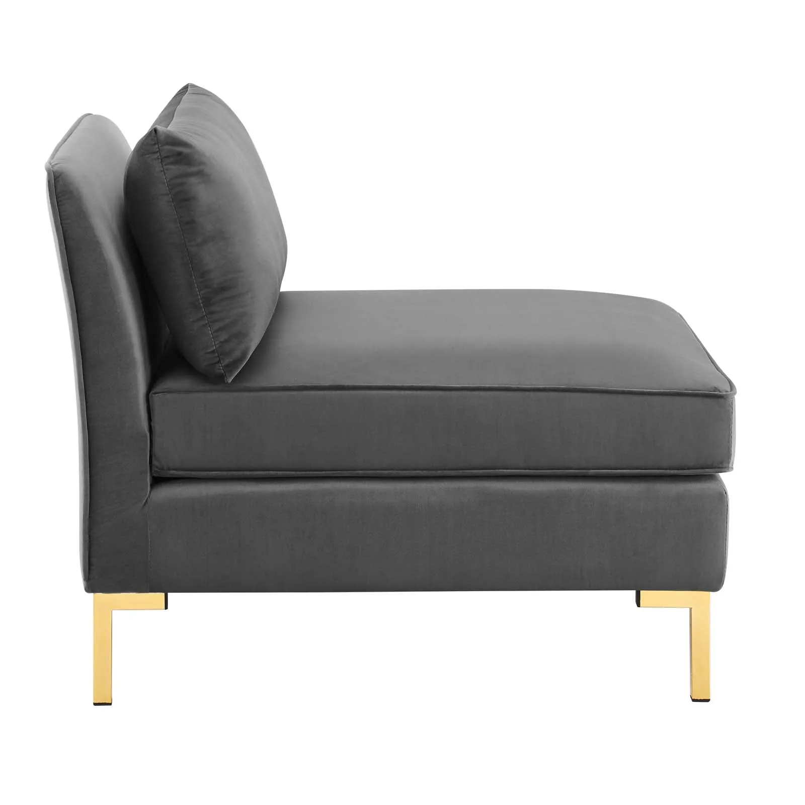 Ardent Performance Velvet Armless Chair by Modway