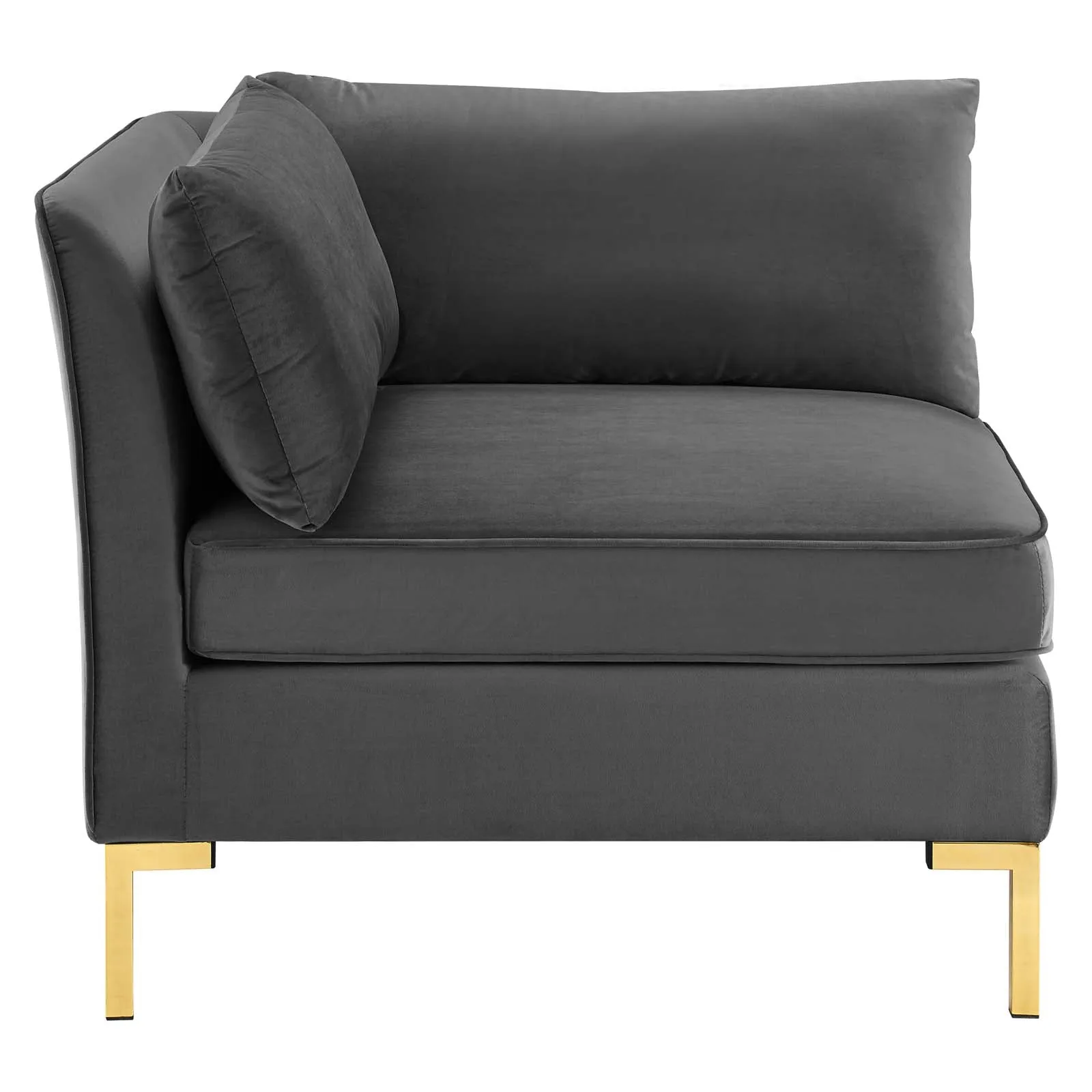 Ardent Performance Velvet Sectional Sofa Corner Chair by Modway