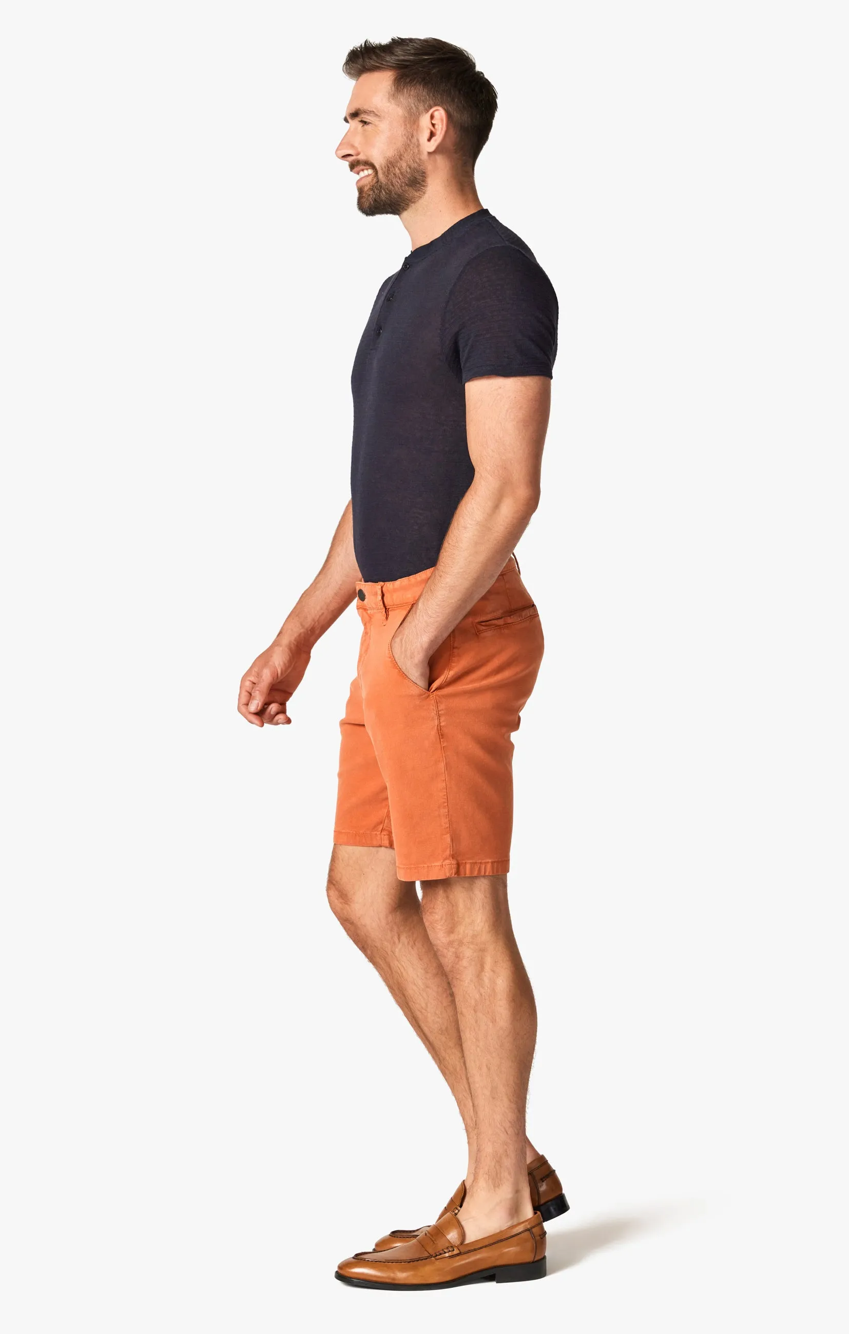 Arizona Shorts In Orange Rust Soft Touch