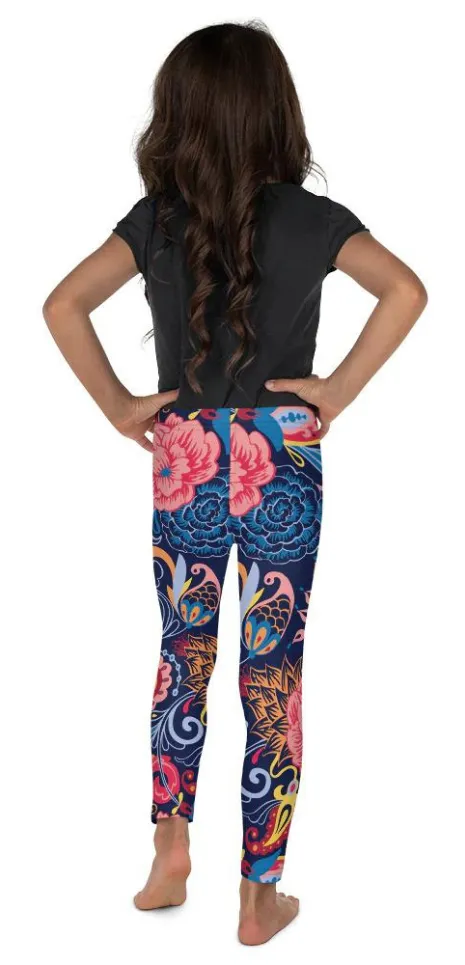 Art Deco Floral Kid's Leggings