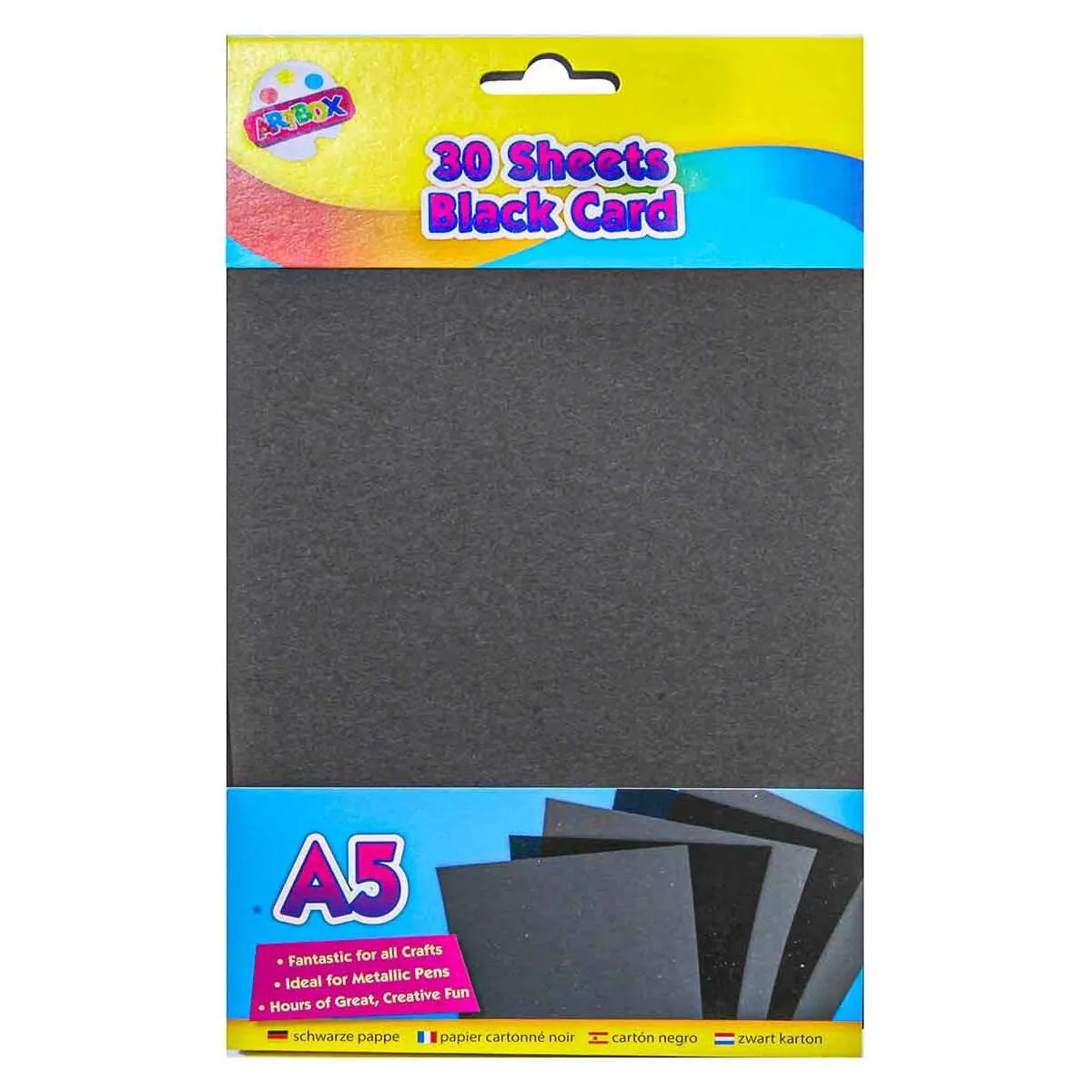 Artbox 30 Sheets A5 Black Card