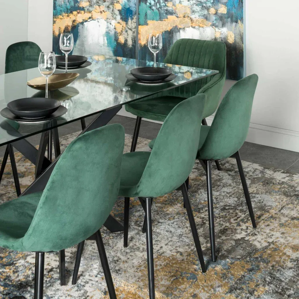 AVA VELVET DINING CHAIR