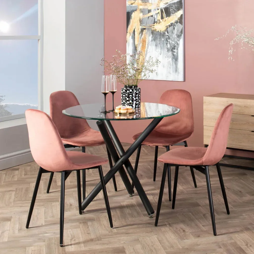 AVA VELVET DINING CHAIR