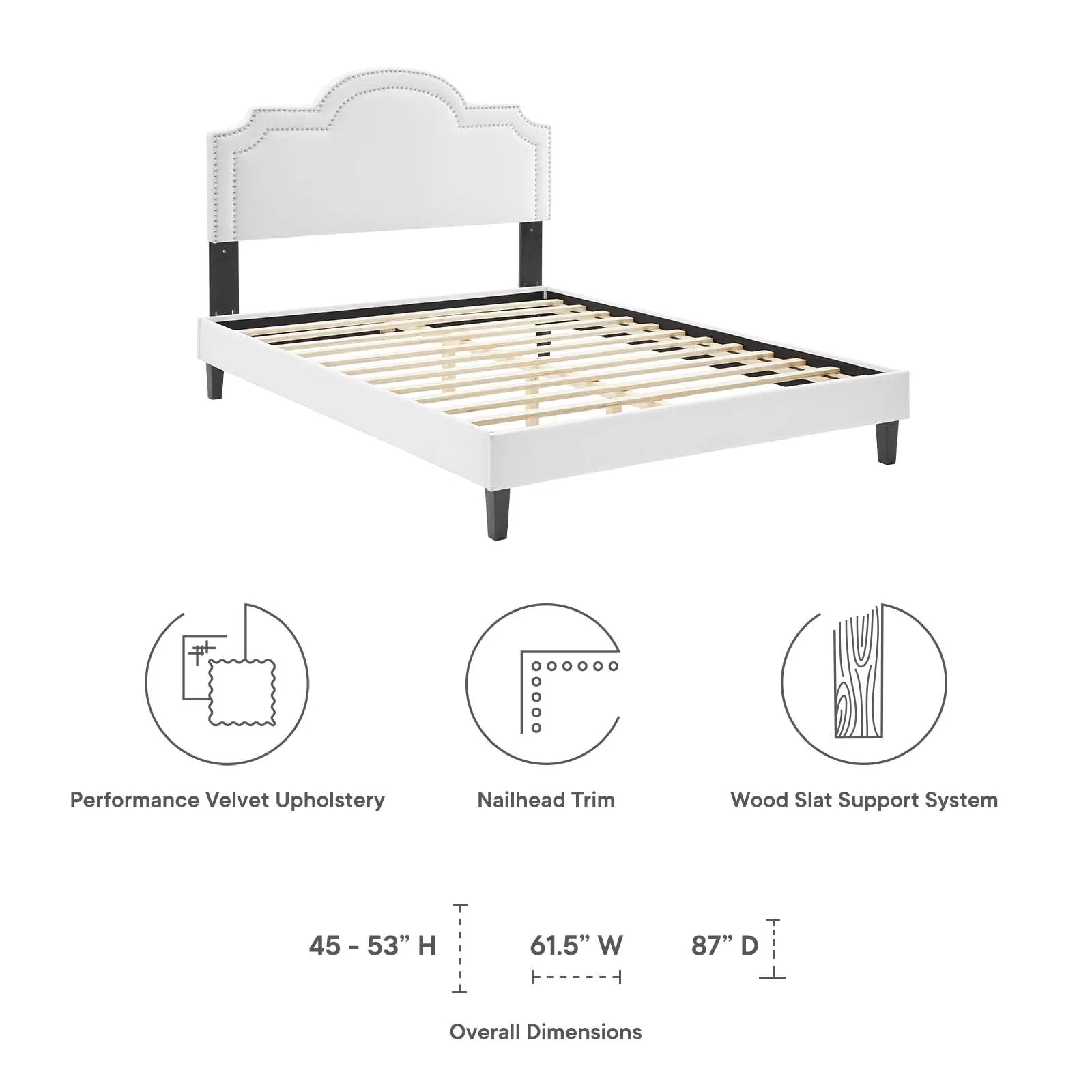 Aviana Performance Velvet Bed by Modway