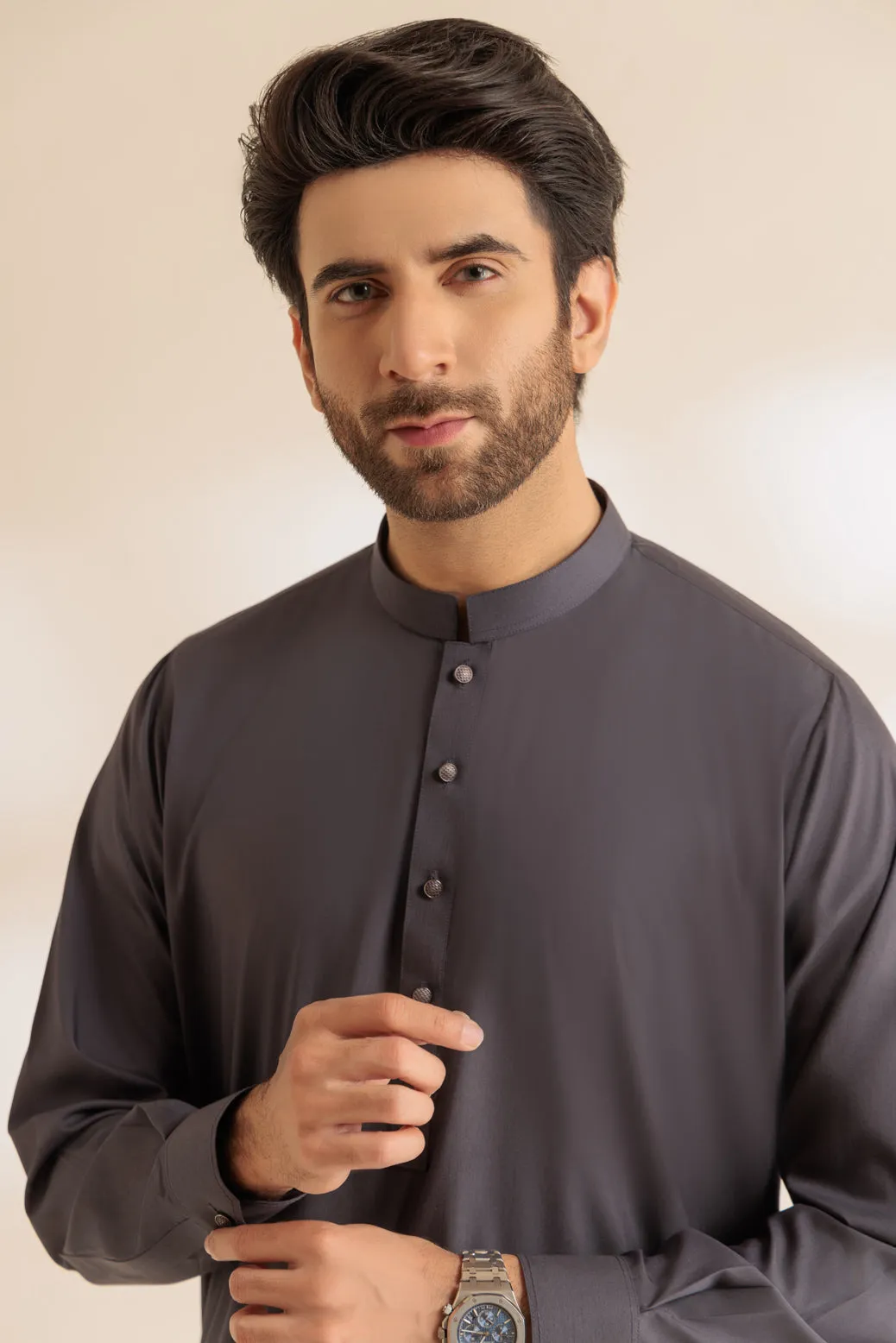 B-SAND-BLENDED-KURTA SHALWAR - (KSRS24-032)