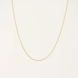 Ball Chain Necklace Gold