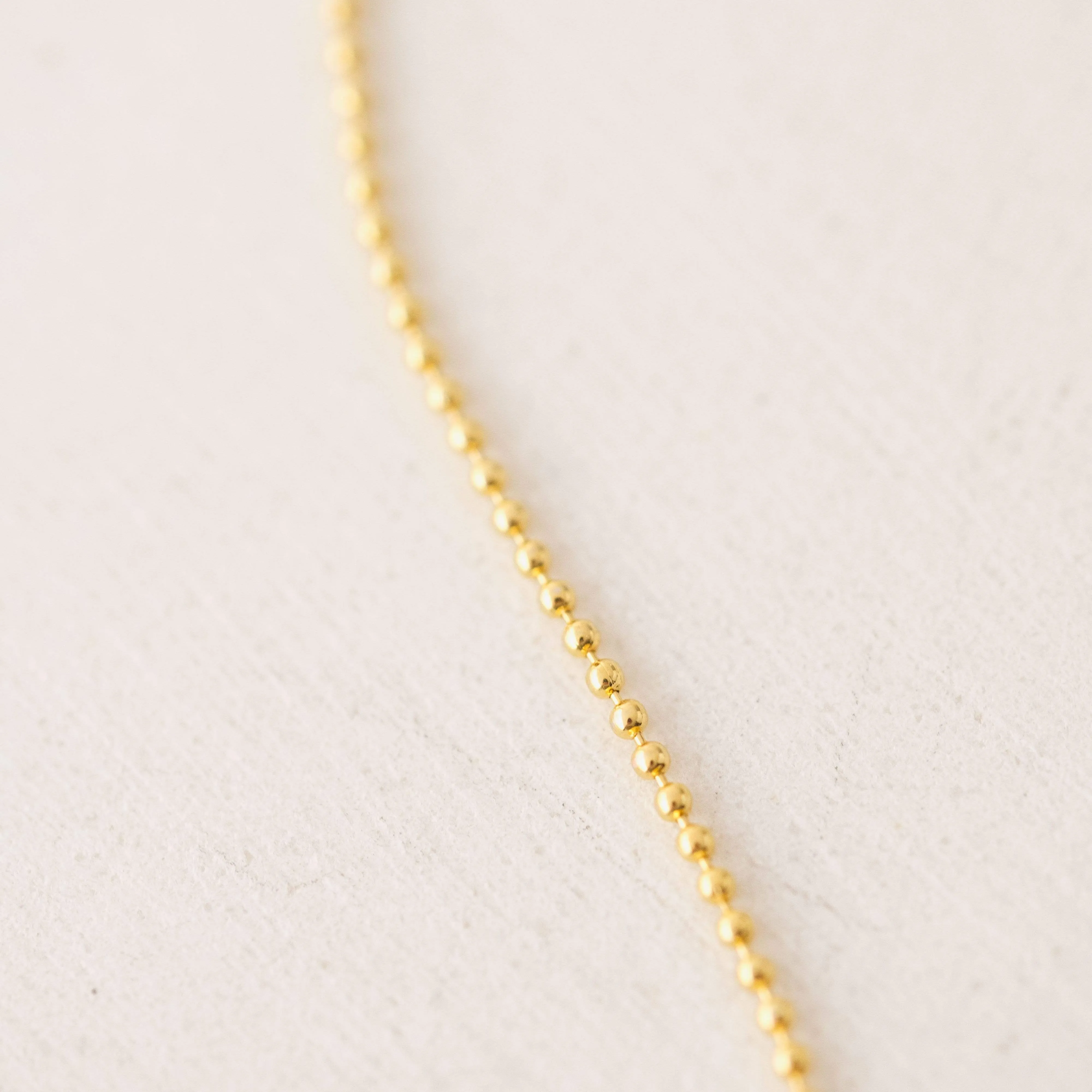 Ball Chain Necklace Gold