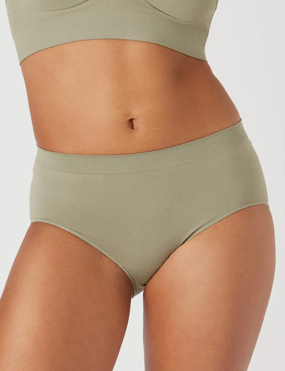 Bare Essentials Midi Brief (Pistachio)