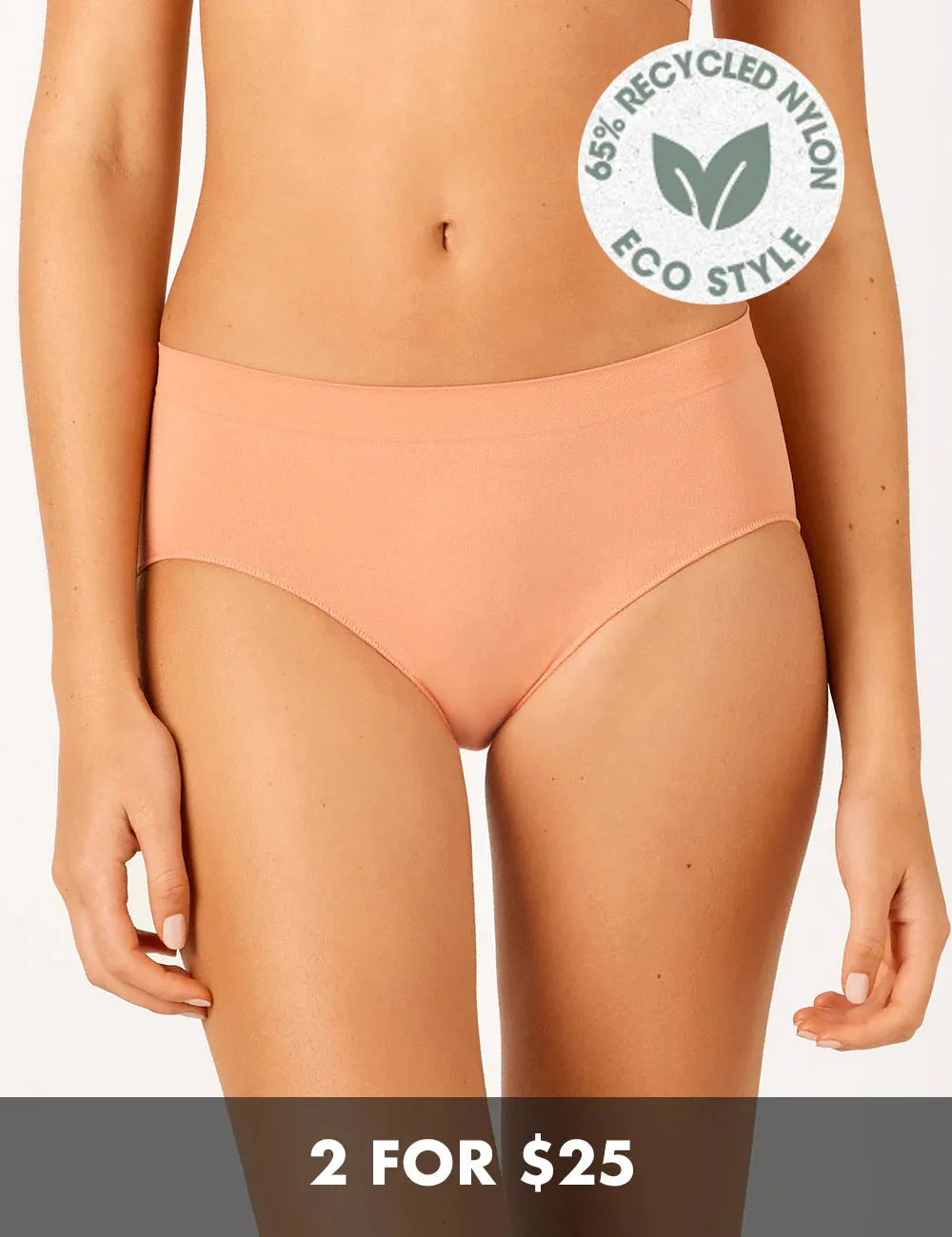 Bare Essentials Midi Brief (Spiced Peach)