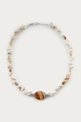 BAREFOOT DAYS BEAD NECKLACE - WHITE