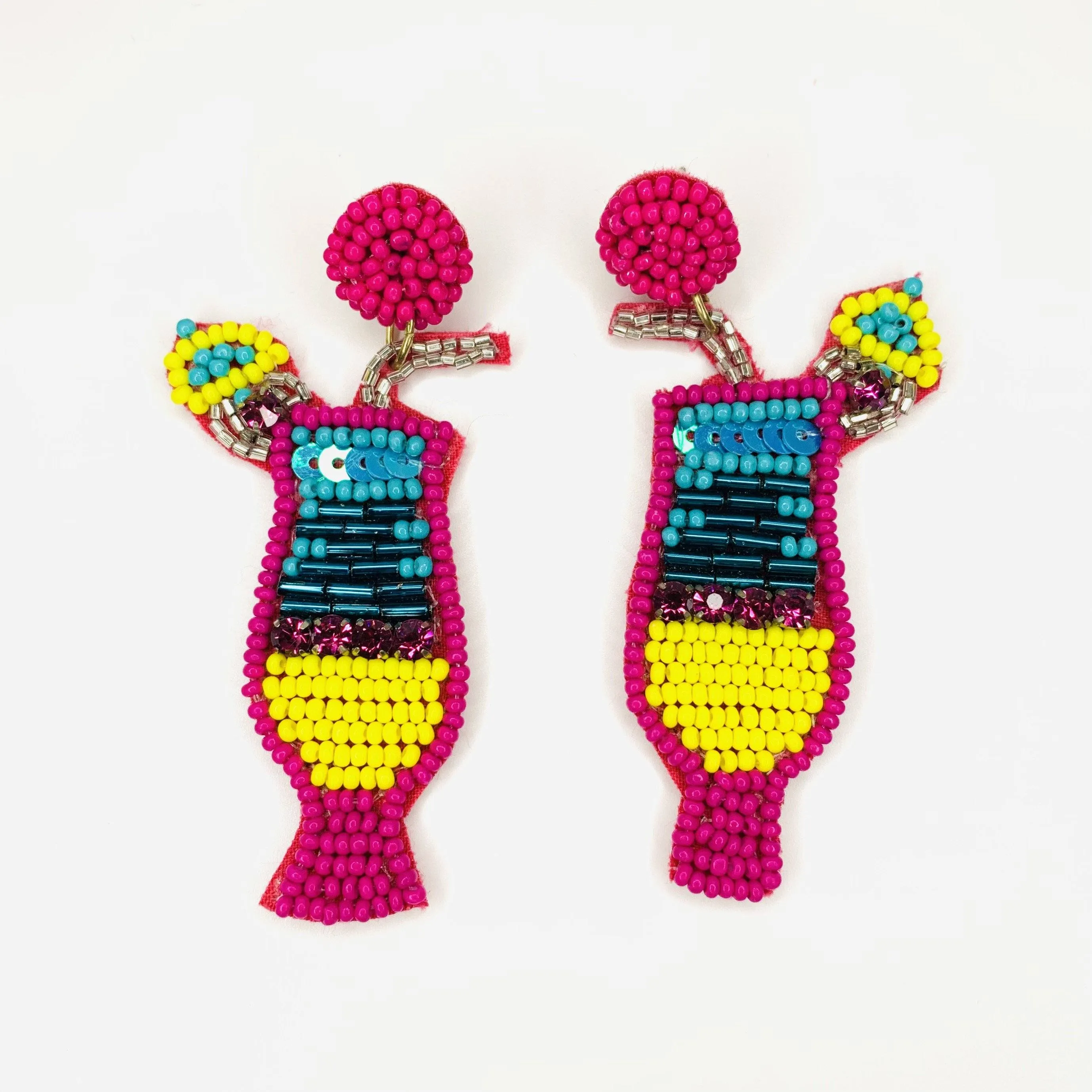 Beaded Earring, Daiquiri