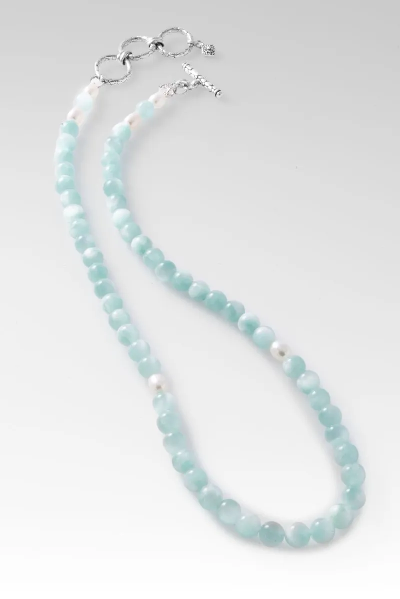 Beaded Green Iridescent Necklace™ in Watermark