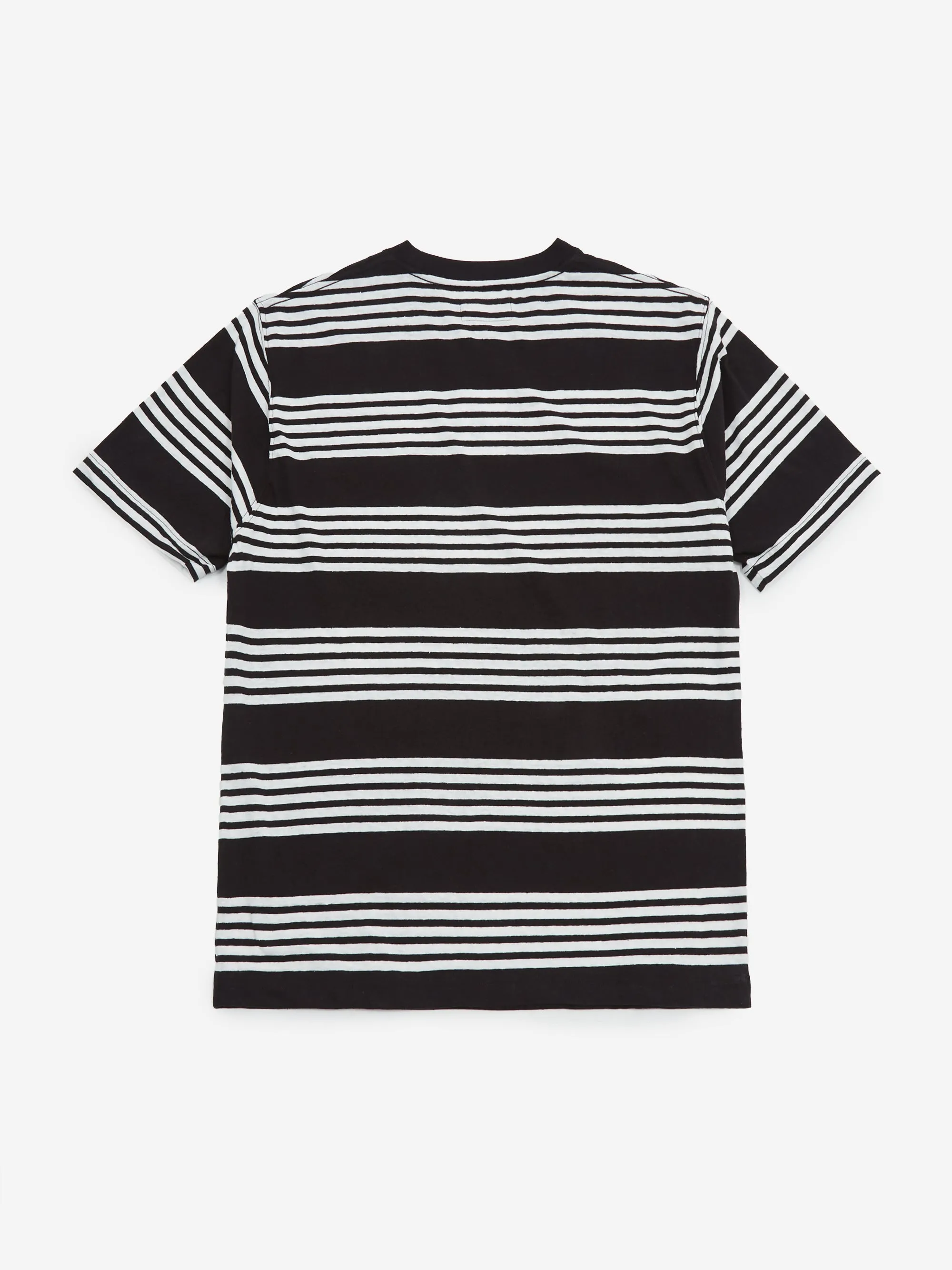 Beams Plus Nep Stripe Pocket T-Shirt - Black