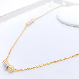 Beautiful Two-Tone Chain Necklace - 18"