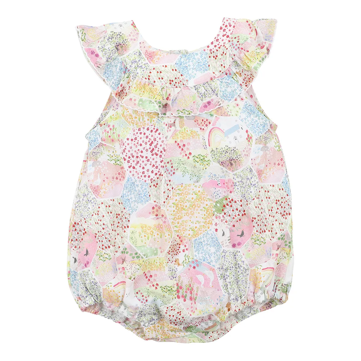 Bebe Miesie Print Woven Bodysuit (Size 0000-0)