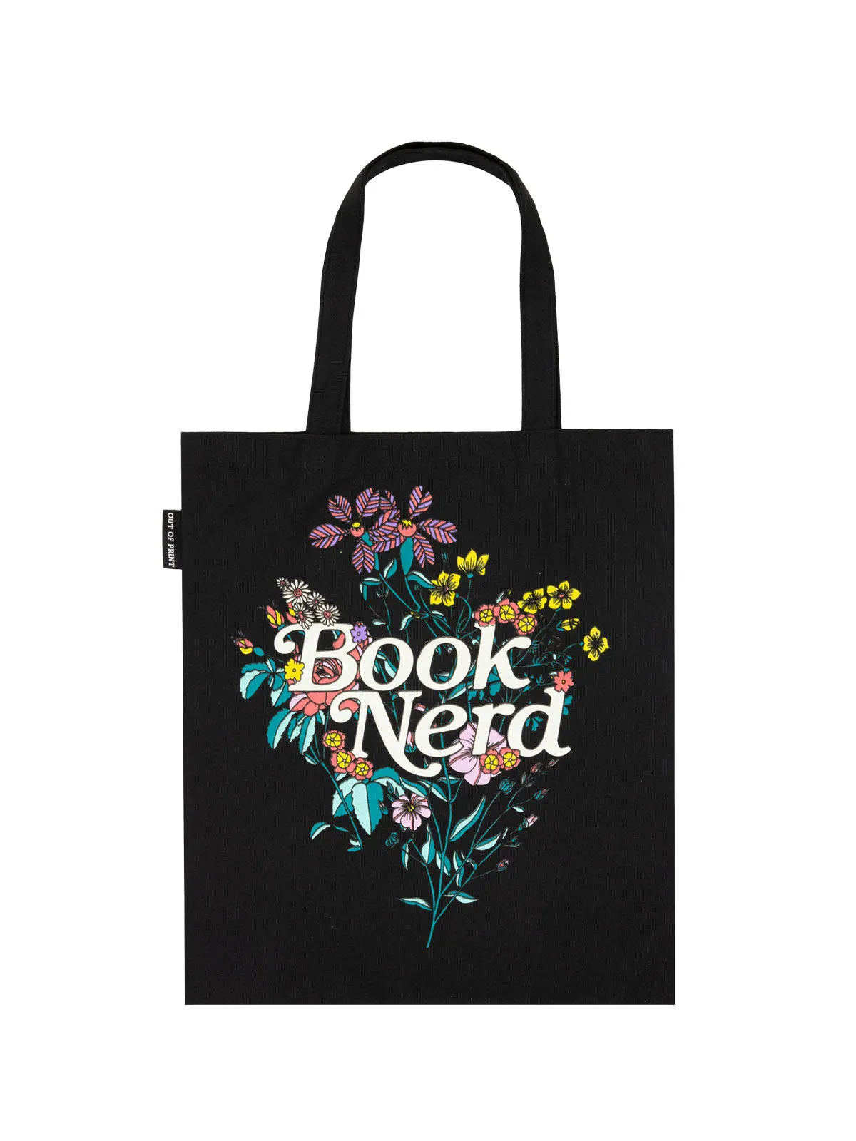 Book Nerd Floral tote bag