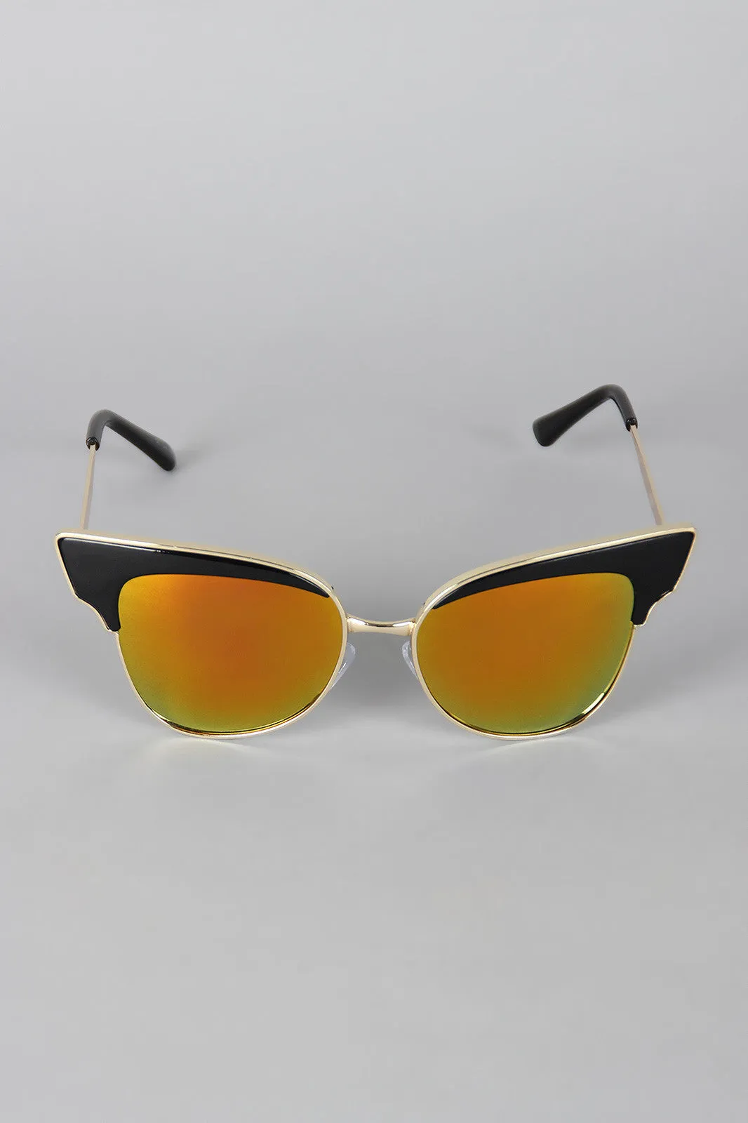 Butterfly Wing Wire Rimmed Sunglasses