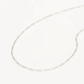 By Charlotte 19" Mixed Link Chain Necklace, Silver