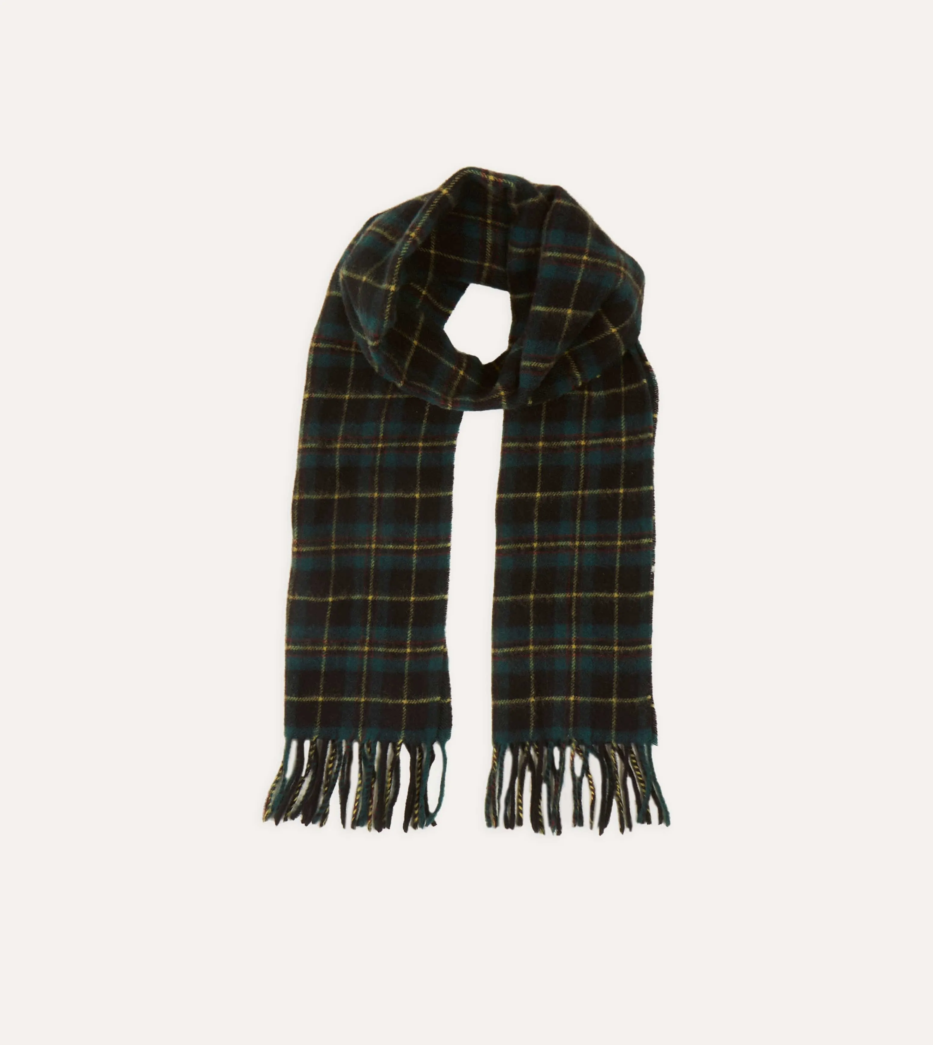 Campbell Tartan Lambswool Washed Check Scarf