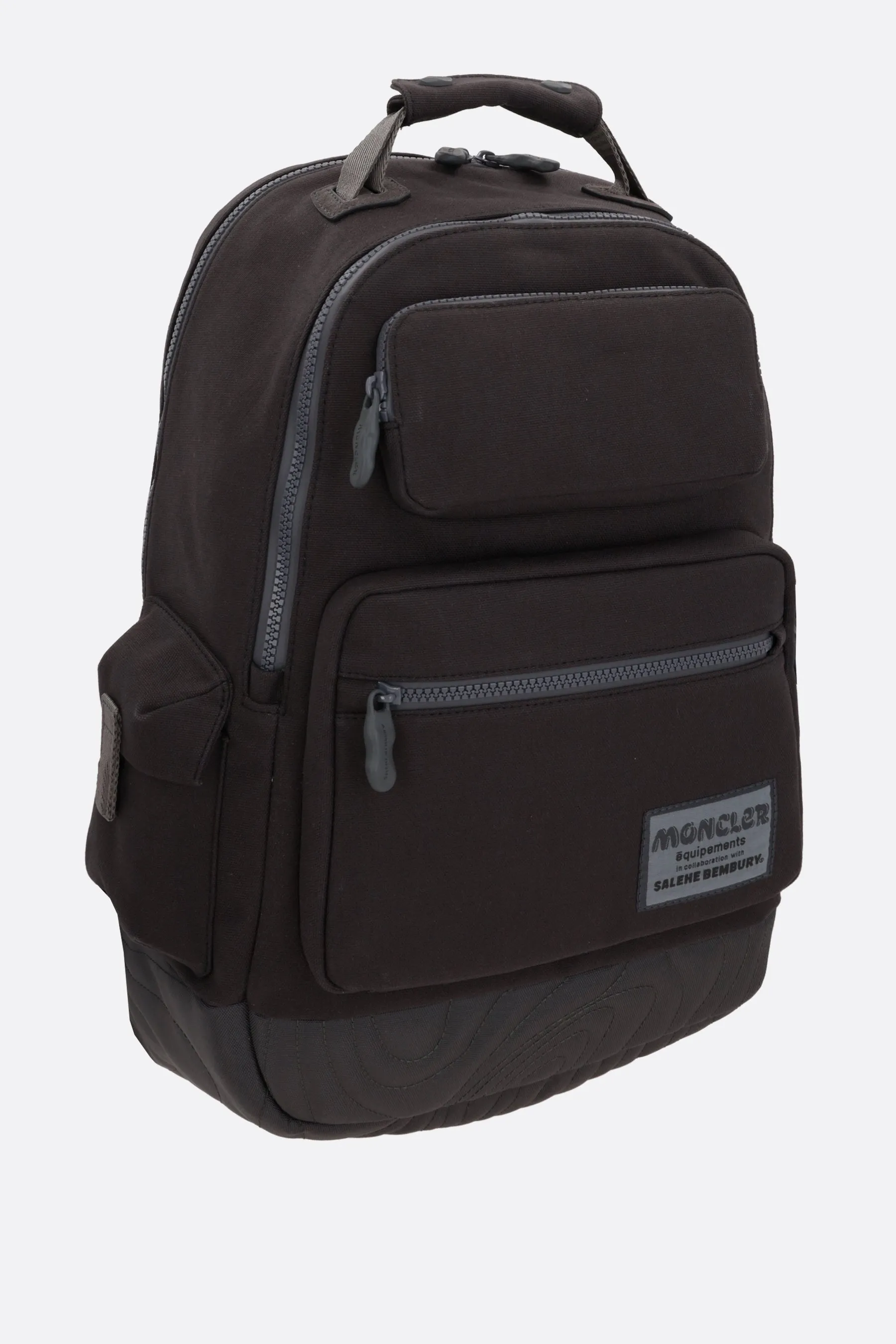 canvas and nylon backpack